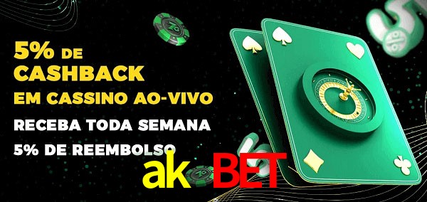 Promoções do cassino ao Vivo ak bet